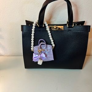 Mini Purple Croc Handbag